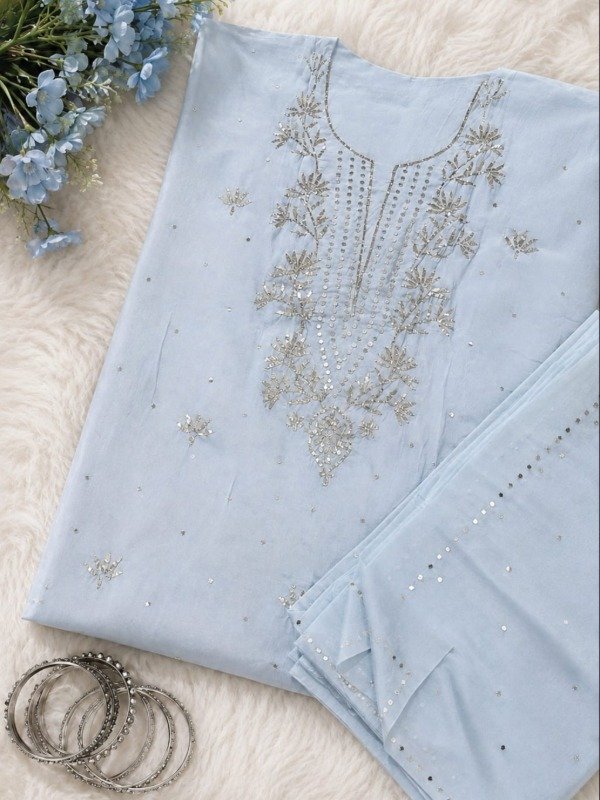 Organza with dupatta